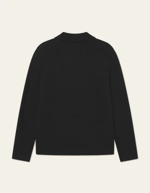 Les Deux miesten paitatakki, FISHER COTTON MILANO OVERSHIRT Musta