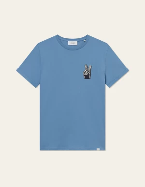 Les Deux miesten t-paita, HARMONY T-SHIRT Sininen