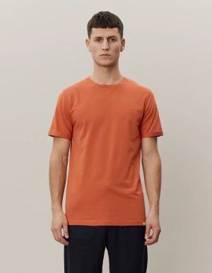 LES DEUX Miesten t-paita K NORREGAARD T-SHIRT Oranssi