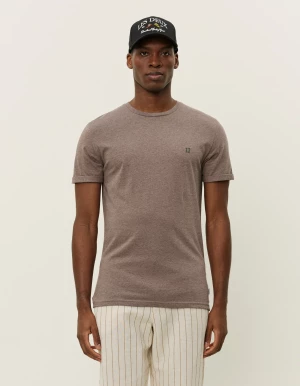 Les Deux miesten t-paita, NORREGAARD CONTRAST T-SHIRT Keskiruskea