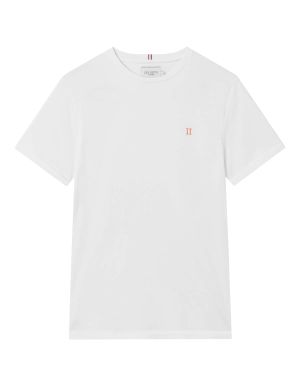 LES DEUX MIESTEN T-PAITA NORREGAARD T-SHIRT  Valkoinen