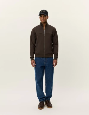Les Deux miesten takki, BALLIER TRACK JACKET - SEASONAL Keskiruskea