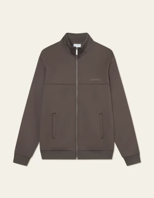 Les Deux miesten takki, BALLIER TRACK JACKET - SEASONAL Keskiruskea