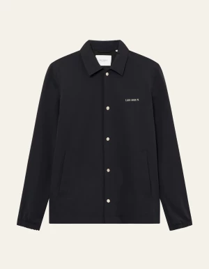 Les Deux Miesten Takki, IDRIS COACH JACKET Tummansininen