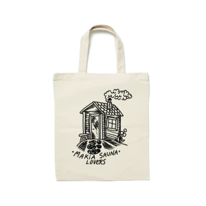 Makia kangaskassi, SAUNA TOTE BAG Luonnonvalkoinen