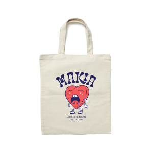 Makia kassi, HEARTACHE TOTE BAG Luonnonvalkoinen