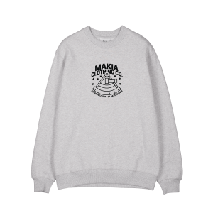 Makia Miesten Collegepaita, SEXTANT SWEATSHIRT Harmaa