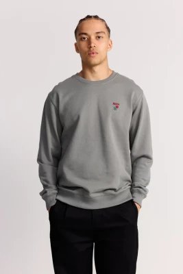 Makia miesten collegepusero, BERRY SWEATSHIRT Tummanvihreä