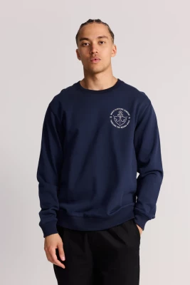 Makia miesten collegepusero, HOOK SWEATSHIRT Sininen