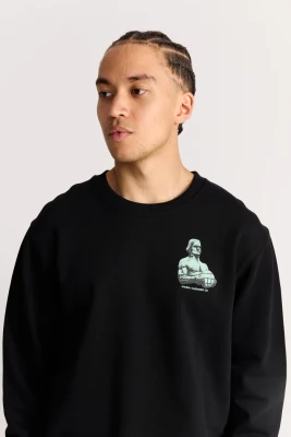 Makia miesten collegepusero, STEISSI SWEATSHIRT Musta