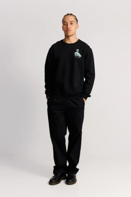 Makia miesten collegepusero, STEISSI SWEATSHIRT Musta