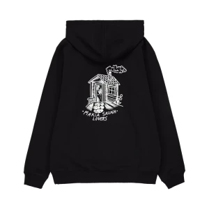 Makia miesten huppari, Sauna Hooded Sweatshirt Musta