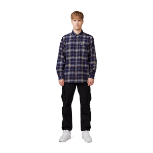 Makia miesten kauluspaita, APOLLO SHIRT Sininen Ruutu