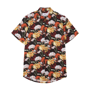 Makia Miesten Kauluspaita, FLOWERS SHIRT Punainen Kuosi
