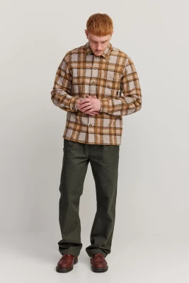 Makia miesten overshirt takki, Irving Overshirt Beige