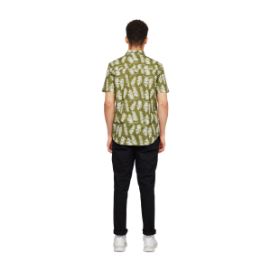 Makia Miesten Paita, HERBAL SHIRT RELAXED FIT Vihreä Kuosi