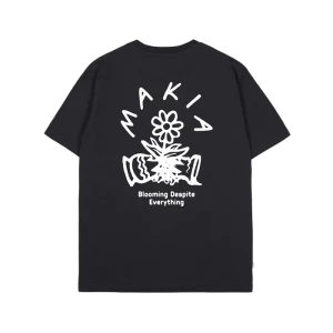 Makia Miesten T-Paita, BLOOMING T-SHIRT Musta