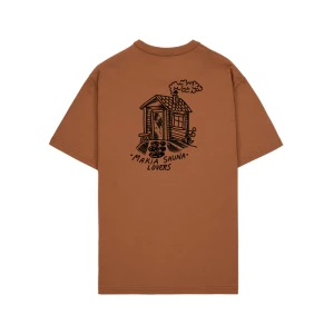 Makia miesten t-paita, Sauna T-shirt Konjakinruskea
