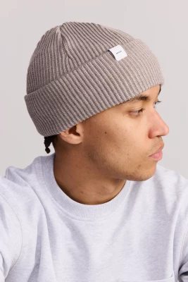 Makia miesten villapipo, MERINO CAP Vaaleanruskea