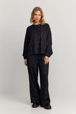 Makia naisten housut, LAILA TROUSERS Musta Kuosi