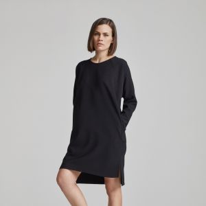 Makia Naisten Mekko, Current Long Sleeve Dress (2nd hand) Musta