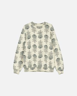 Marimekko collegepusero, LOISTO VIHKIRUUSU KIOSKI Beige Kuosi