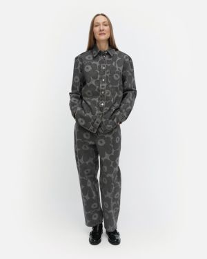 Marimekko farkkupaita, MARIDENIM VAIHE UNIKKO FARKKUPAITA Harmaa Kuosi