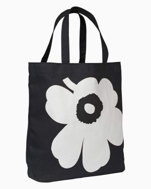 Marimekko Kangaslaukku, Torna Unikko Musta Kuosi