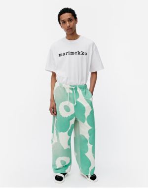 Marimekko Unisex Collegehousut, FINAALI UNIKKO COLLEGEHOUSU Vihreä Kuosi