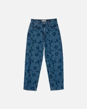 Marimekko naisten farkut, MARIDENIM BARREL UNIKKO Indigo