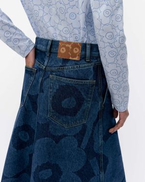 Marimekko, Naisten Hame, Maridenim Suoritus Unikkofarkkuhame Sininen Kuosi