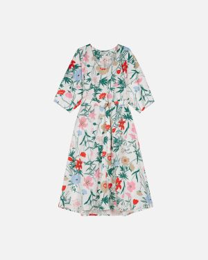 Marimekko naisten mekko, HYMY PERENNA MEKKO Valkopohjainen Kuosi