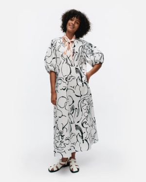 Marimekko naisten mekko, KIMPPU BALUNS MEKKO Valkopohjainen Kuosi