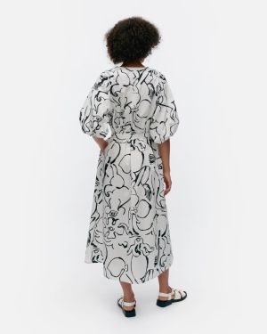 Marimekko naisten mekko, KIMPPU BALUNS MEKKO Valkopohjainen Kuosi