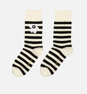 Marimekko Naisten Sukat, KASVAA TASARAITA UNIKKO SUKAT Mustavalkoinen