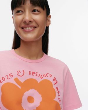 Marimekko naisten t-paita, ERNA UNIKKO PLACEMENT KIOSKI T-PAITA Vaaleanpunainen