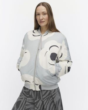 Marimekko naisten toppatakki, BLOSSA TUMMA  Harmaa Kuosi