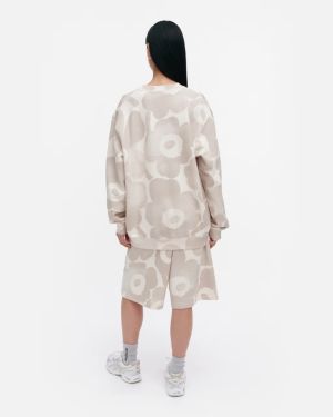 Marimekko unisex collegepusero, LOISTO AKVARELLI UNIKKO  Beige Kuosi