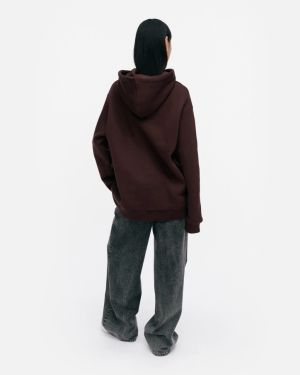 Marimekko unisex huppari, RUNOJA UNIKKO PLACEMENT HUPPARI Ruskea Kuosillinen