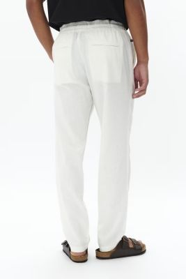MATINIQUE housut, BARTON PANT LINEN COTTON Broken White