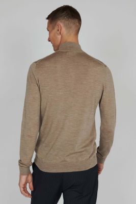 MATINIQUE miesten neule, MASON HALF ZIP MERINO Beige