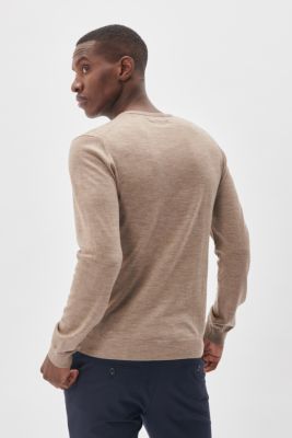 MATINIQUE Miesten Neulepusero, MARGRATE MERINO NOS Khaki Melange