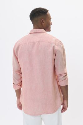 MATINIQUE Miesten Pellavapaita MARC SHORT LINEN Geranium Pink