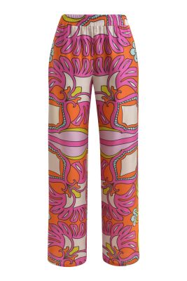 Milano Italy Naisten Housut PRINT PANT Pinkki Kuosi