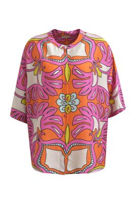 Milano Italy Naisten Pusero PRINT BLOUSE Pinkki Kuosi