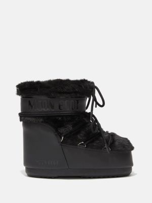 Moon Boot kengät, MB ICON LOW FAUX FUR Musta