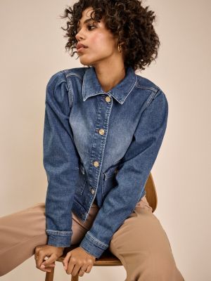 Mos Mosh, Naisten Farkkutakki, Aiden Jacket (2nd hand) Indigo