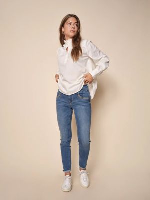 Mos Mosh Naisten Farkut NAOMI ADORN JEANS Indigo