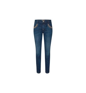 Mos Mosh Naisten Farkut NAOMI SHADE BLUE JEANS Indigo
