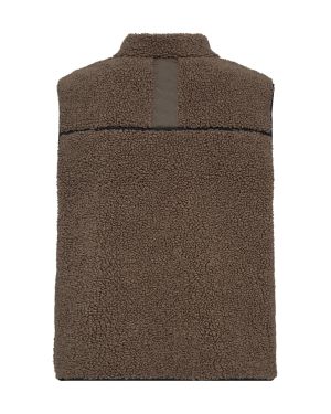 Mos Mosh naisten liivi, MMROWE TEDDY WAISTCOAT Kaakaonruskea